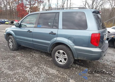 2005 Honda Pilot Ex-L from USA, damaged, VIN 2HKYF18615H559891